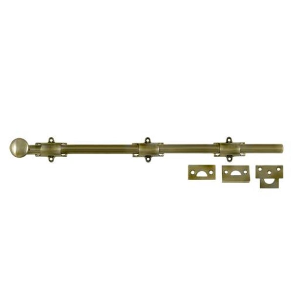 Dendesigns 18 in. Heavy Duty Surface Bolt- Antique DE3239933 - main